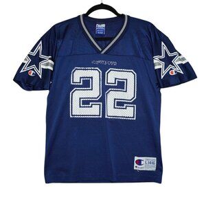 Vintage Champion USA Emmit Smith 22 Dallas Cowboys Jersey Size Youth L 14-16